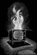 Burning TV